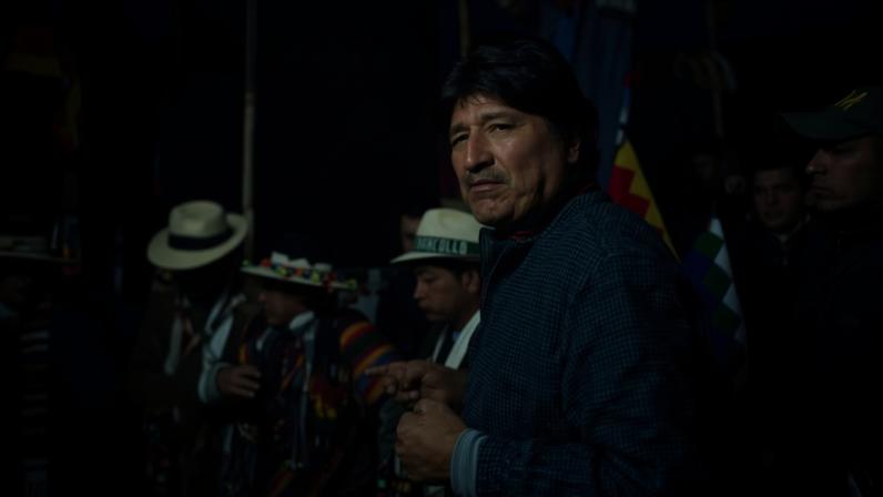 Evo Morales, ex-presidente da Bolívia e líder dos protestos que mantêm as estradas fechadas no país