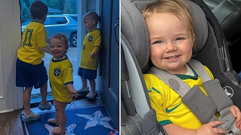 Brasileira diverte ao mostrar como é ser babá nos EUA durante a Copa — Foto: Reprodução/Redes sociais