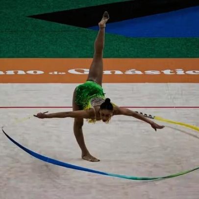 Bárbara Domingos conquista ouro no individual geral do Pan de Ginástica Rítmica