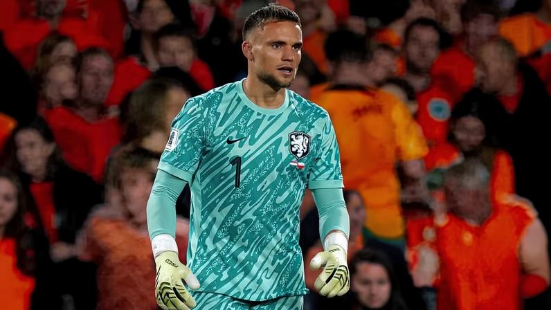 Bart Verbruggen, goleiro da Holanda — Foto: KNVB