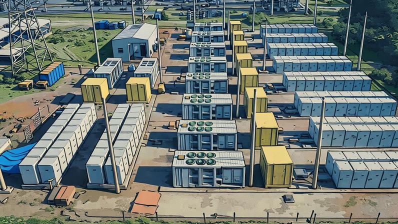 Projeto de reserva de energia com bateria da ISA Energia em Registro (SP), que entrou em operação em 2022