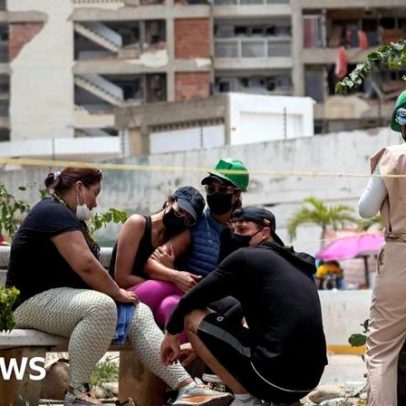 Raiva sobre a resposta oficial da Venezuela à recuperação do terremoto