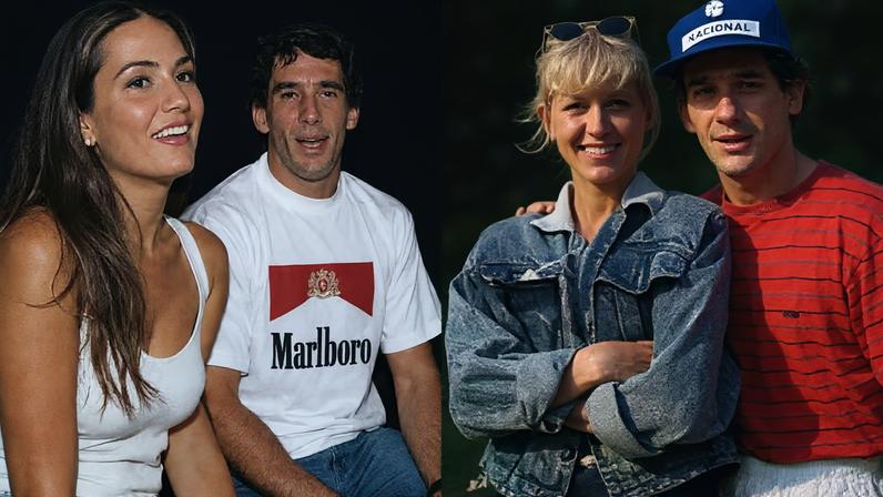 Luiza Brunet resgata foto ao lado de Ayrton Senna e Xuxa reage: 'Tudo e mais um pouco' — Foto: Reprodução/Instagram