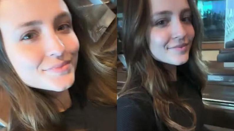 Larissa Manoela retoma treino na academia duas semanas depois de cirurgia: 'Essencial para esse pós'