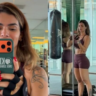 Kelly Key se impressiona com treino de glúteos e brinca sobre idade