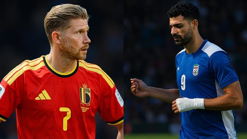 Kevin De Bruyne, da Bélgica, e Mehdi Taremi, do Irã: destaques das seleções na Copa do Mundo