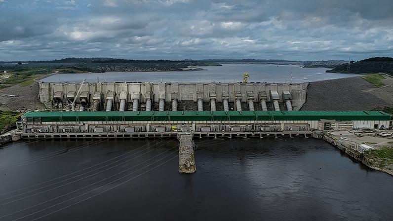 Usina Belo Monte, na bacia do Xingu (Pará).