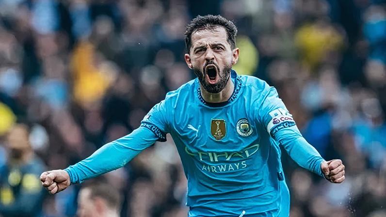 Bernardo Silva comemora gol pelo Manchester City