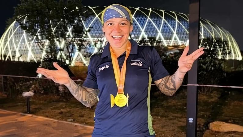 Bia Ferreira conquista medalha de ouro na etapa da China da Copa do Mundo de boxe, nos 65Kg
