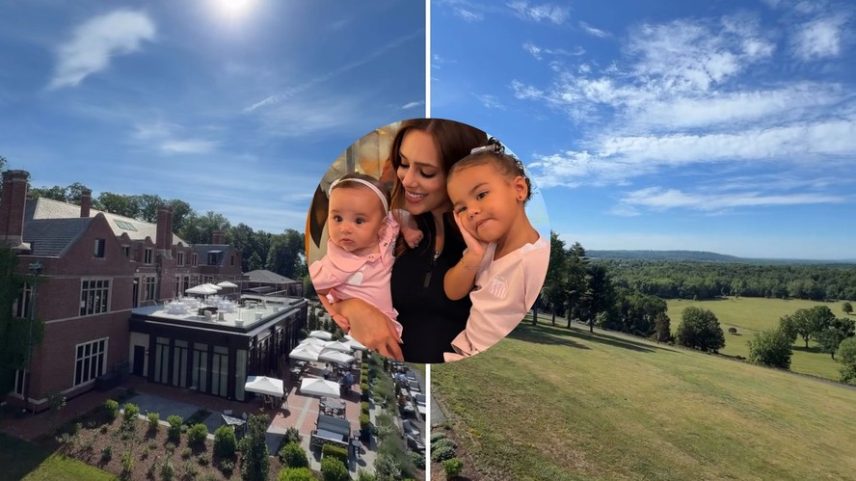Bruna Biancardi mostra vista de mansão em que está hospedada com filhas de Neymar