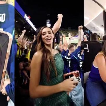 Biancardi comemora goleada do Brasil na Copa e curte momentos com ex do jogador
