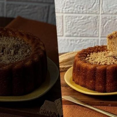 Bolo com cobertura de brigadeiro de paçoca é destaque em celebração