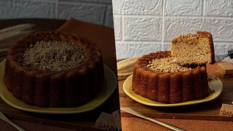 Bolo com cobertura de brigadeiro de paçoca — Foto: Dani Todtmann Bistrô