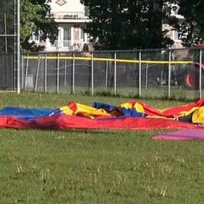 Menina de 3 anos morre e 10 ficam feridos após vento derrubar castelo inflável