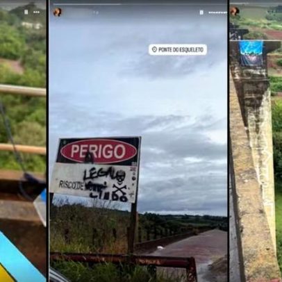 Jovem postou no Instagram antes de ser jogado de ponte