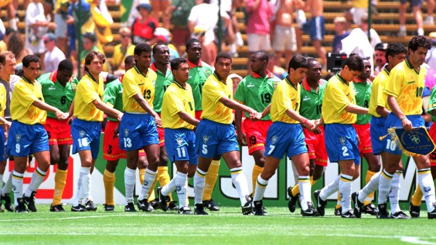 Camarões foi o 2º adversário na campanha do Tetra, em 1994 — Foto: Getty Images