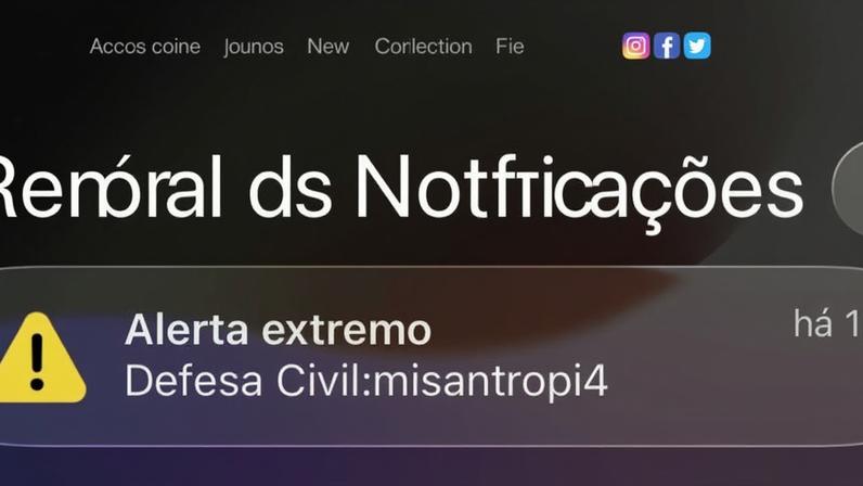 Alerta foi recebido por moradores durante a madrugada