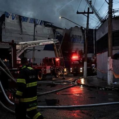 Incêndio em galpões na Lapa espalha fumaça por bairros de SP