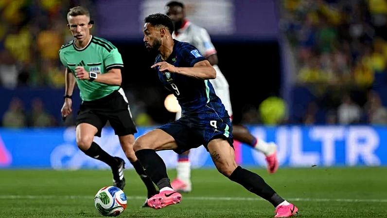 Matheus Cunha abre o placar para o Brasil contra o Haiti; confira