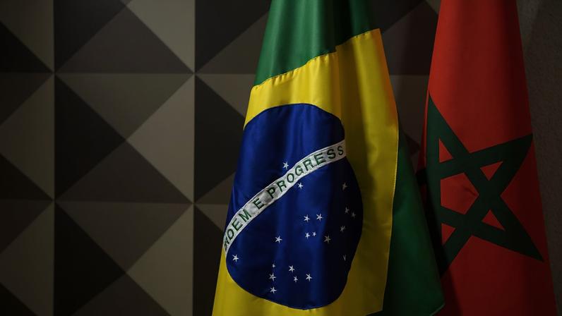 Bandeiras do Brasil e Marrocos | Reprodução