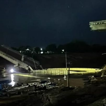Ponte no Acre desaba em Sena Madureira e deixa quatro feridos
