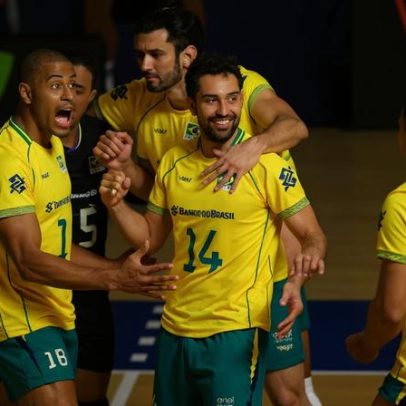 Darlan brilha e Brasil vence Irã na estreia da VNL masculina em Brasília