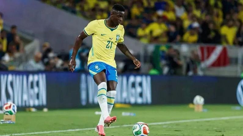 Luiz Henrique em ação no amistoso contra o Panamá, no dia 31.05.2026.