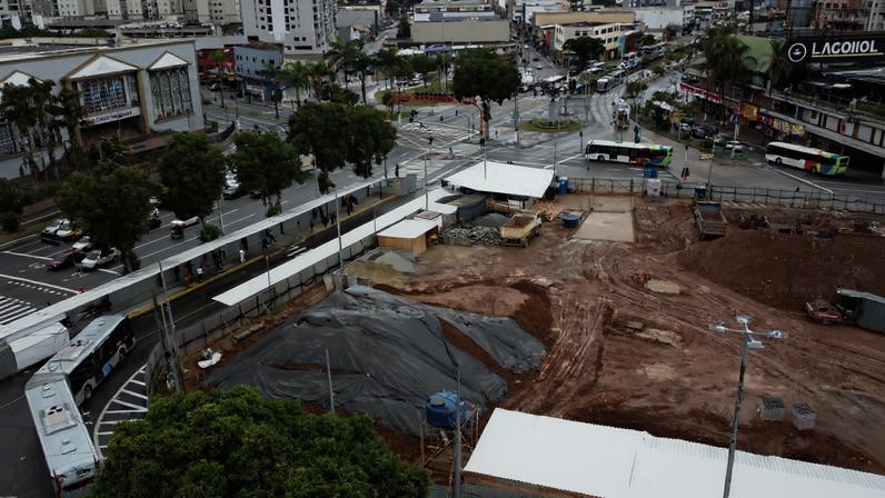 Obra do BRT do ACM: trecho em São Bernardo do Campo