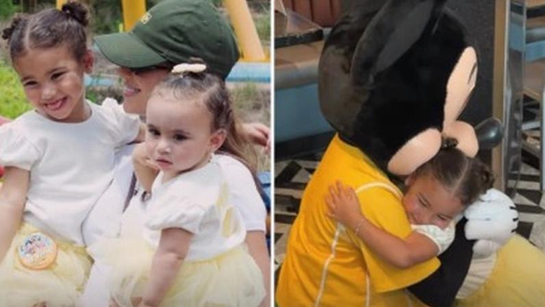 Bruna Biancardi mostra filhas na Disney