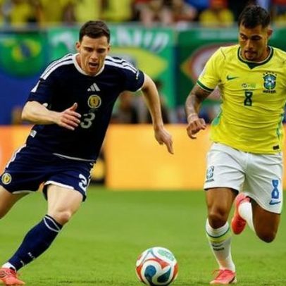 Brasil joga com meiões e shorts brancos contra a Escócia