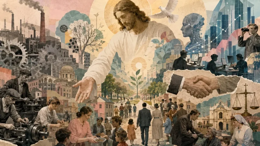"Há um espírito particular, um "sabor" que parece ser próprio do cristianismo na vida social". (Foto: Imagem produzida por ChatGPT/Gazeta do Povo)