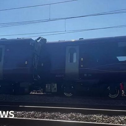 Vídeo mostra acidente de trem em Bedford e descreve consequências