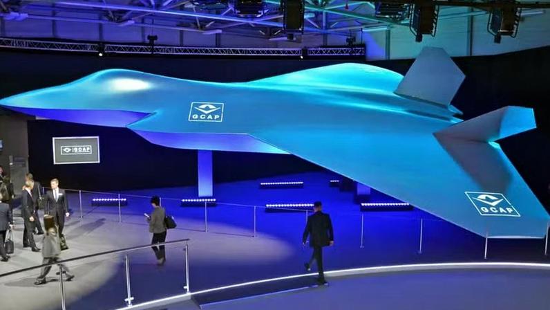 Representação de caça planejado pela joint venture entre Japão, Reino Unido e Itália — Foto: Reprodução: Nikkei Asia