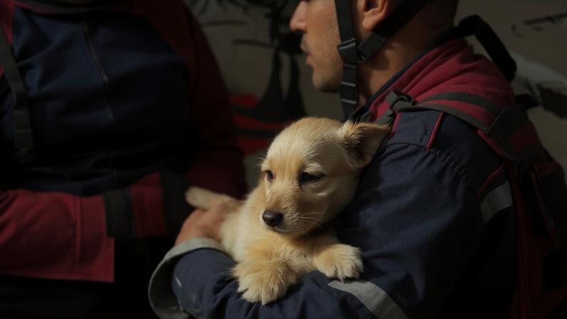 Crianças e cachorro são resgatados com vida de escombros na Venezuela