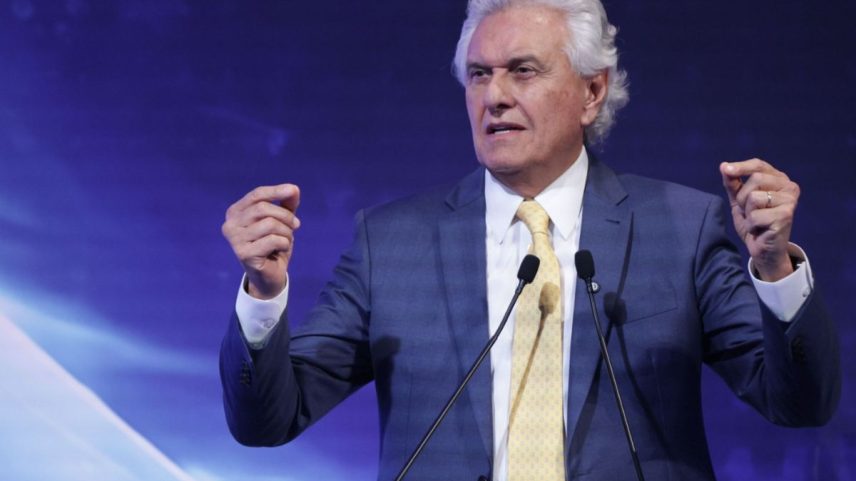 O pré-candidato do PSD à Presidência, Ronaldo Caiado, em evento promovido pela Confederação Nacional da Indústria