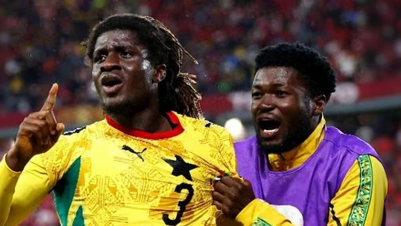 Caleb Yirenkyi celebra gol em Gana x Panamá pela Copa do Mundo