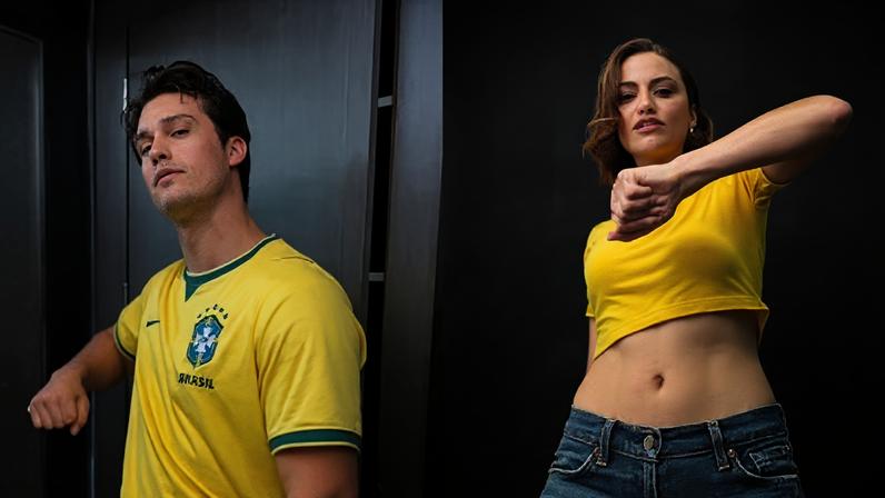 Camila Mendes e Nicholas Galitzine em trend