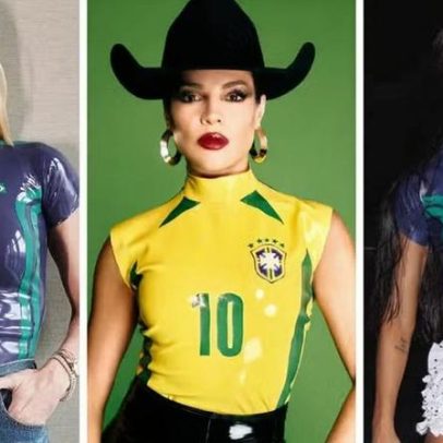 Camiseta de látex da seleção brasileira viraliza entre celebridades na Copa 2026
