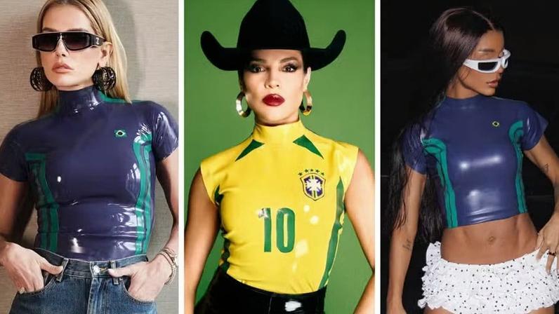 Famosas utilizam peça e compartilham resultado nas redes sociais — Foto: Reprodução/Redes sociais