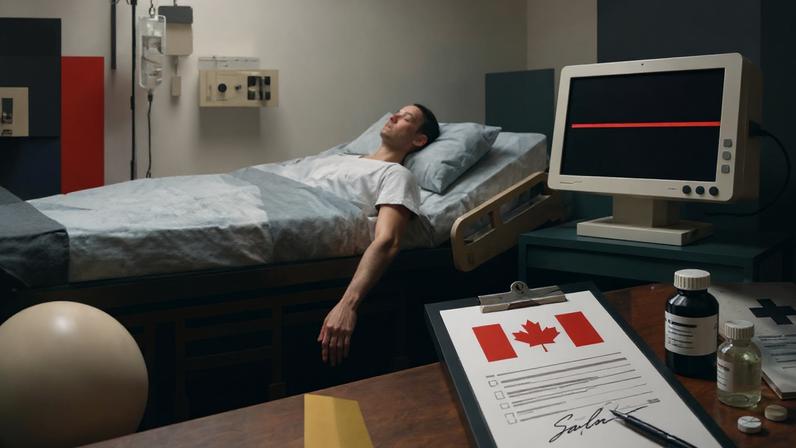 O que antes era um evento raro quando o Canadá aprovou sua lei nacional sobre morte assistida em 2016, tornou-se uma das principais causas de morte no país. (Foto: Imagem criada utilizando Open AI/Gazeta do Povo)