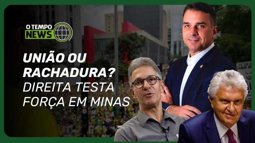 Imagem ilustrativa do encontro entre Flávio Bolsonaro, Zema e Caiado em Minas Gerais