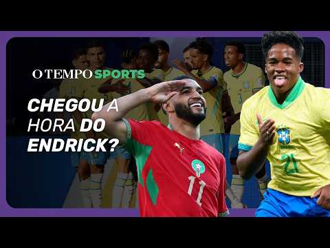 Endrick em ação durante partida do Palmeiras