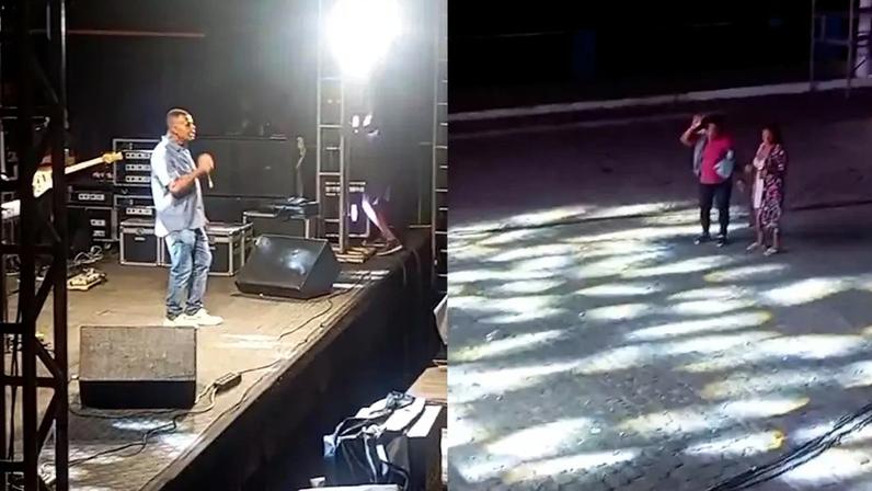 Cantor faz show para apenas duas pessoas em festa junina viraliza e agradece