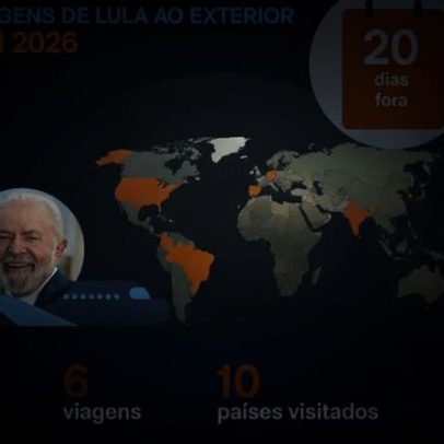 Lula passa 20 dias fora do Brasil em ano eleitoral
