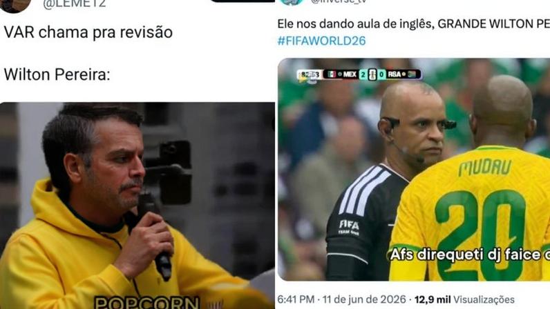 Árbitro brasileiro vira meme na Copa ao falar inglês