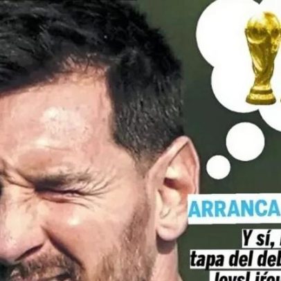 Argentina estreia na Copa e Olé repete capa da edição anterior