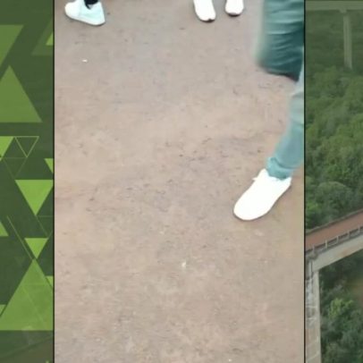 Imagens em ângulo mostram reação após jovem ser lançada de ponte interior de SP