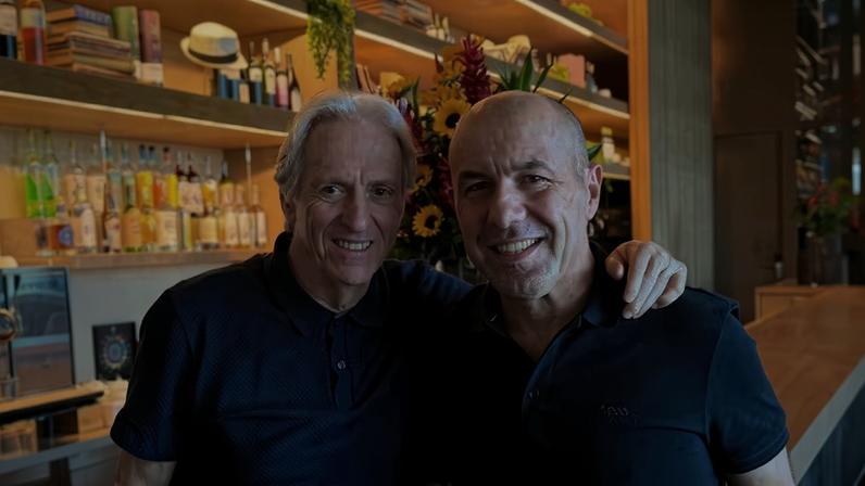 Jorge Jesus e Leonardo Jardim almoçam juntos no Rio de Janeiro — Foto: Reprodução/Instagram
