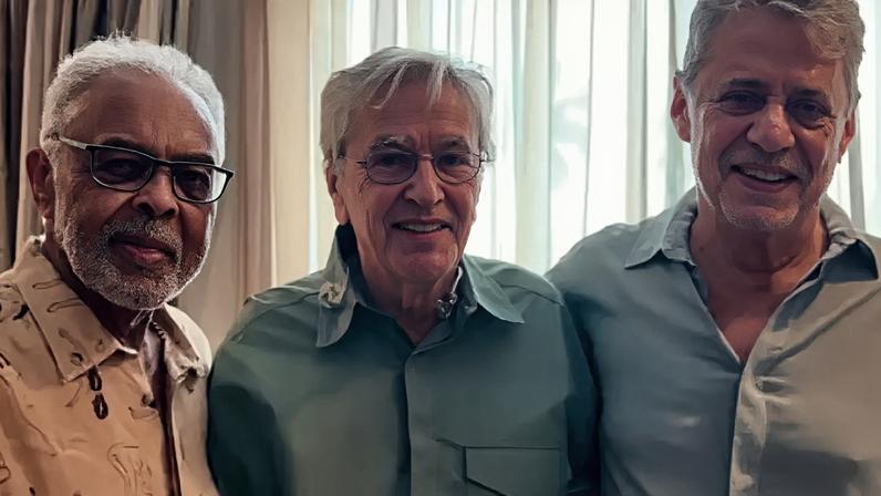 Gilberto Gil, Caetano Veloso e Chico Buarque estão em campanha contra o Tigrinho