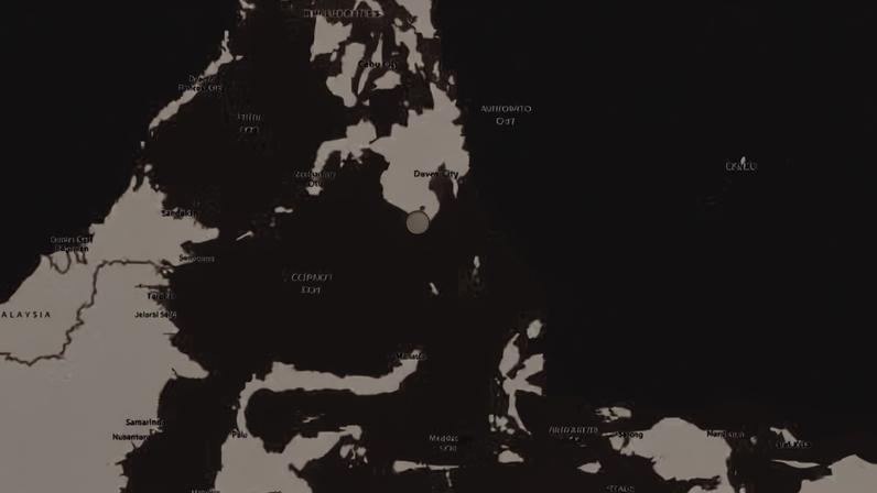 Local de terremoto registrado nas Filipinas em 8 de junho de 2026 — Foto: Reprodução/USGS